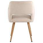 Стул в рогожке бежевого цвета NEASAN STOOL варинант исполнения - 3 | Loft Concept в Брянске