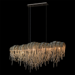 Люстра подвесная с металлическими дугами и длинными цепочками 115 см Atlantis Chain варинант исполнения - 10 | Loft Concept в Брянске