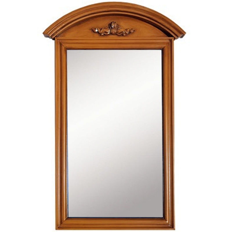 Настенное зеркало в деревянной раме орехового цвета Guirlande de Roses Walnut Color Mirror Орех Настенное зеркало в деревянной раме орехового цвета Guirlande de Roses Walnut Color Mirror Орех в Брянске | Loft Concept