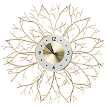 Часы настенные из металла золотые с белым циферблатом Current Time варинант исполнения - 1 | Loft Concept в Брянске