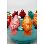 Декоративное дизайнерское блюдо разноцветные попугаи  варинант исполнения - 4 | Loft Concept в Брянске