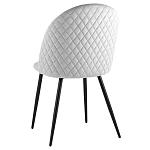 Мягкий стул в сером велюре Miruna Chair варинант исполнения - 4 | Loft Concept в Брянске