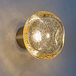 Бра с круглым плафоном из прозрачного стекла с пузырьками воздуха Effervia  варинант исполнения - 2 | Loft Concept в Брянске