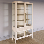 Витрина Primo со стеклянными фасадами и 2 ящиками Светлый дуб варинант исполнения - 2 | Loft Concept в Брянске