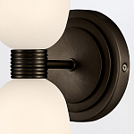 Бра для ванных комнат вертикальное с двумя матовыми белыми стеклянными плафонами Hinkley варинант исполнения - 3 | Loft Concept в Брянске