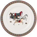 Сервиз обеденный из фарфора с изображением лошадей на 6 персон 23 предмета Porcelain Horse Set  варинант исполнения - 3 | Loft Concept в Брянске