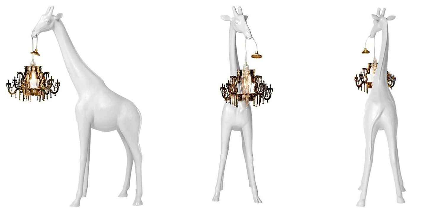 Настольная лампа белый жираф White Giraffe Table Lamp Настольная лампа белый жираф White Giraffe Table Lamp - Loft-Concept в Брянске