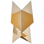 Дизайнерский журнальный стол фигурный золотого цвета Ufuri варинант исполнения - 1 | Loft Concept в Брянске