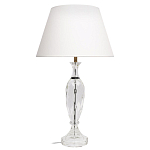 Настольная лампа хрустальная с белым абажуром Diamond Facets варинант исполнения - 1 | Loft Concept в Брянске