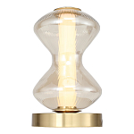 Настольная лампа светодиодная с волнообразным стеклянным плафоном Amphora of Light варинант исполнения - 3 | Loft Concept в Брянске