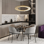 Кольцевая люстра с хрустальным декором Maude Crystal Chandelier варинант исполнения - 5 | Loft Concept в Брянске