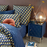 Тумба с одной дверцей Scale Ornament Blue Nightstand варинант исполнения - 5 | Loft Concept в Брянске