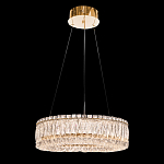 Люстра подвесная круглая из прозрачного хрусталя с золотым корпусом Selfsufficient варинант исполнения - 2 | Loft Concept в Брянске