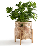 Кашпо на ножках из бамбука Bamboo Decor варинант исполнения - 5 | Loft Concept в Брянске