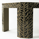 Дизайнерский кофейный стол с рисунком леопард Neytiri Beige Leopard варинант исполнения - 3 | Loft Concept в Брянске