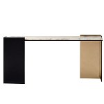Консоль прямоугольная с основанием чёрного и золотого цвета Wrap варинант исполнения - 1 | Loft Concept в Брянске