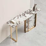Консоль с прямоугольной мраморной столешницей Vivian Console варинант исполнения - 2 | Loft Concept в Брянске