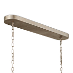 Люстра овальной формы с фактурным серебряным каркасом и тканевым абажуром Silver Honeycomb варинант исполнения - 4 | Loft Concept в Брянске