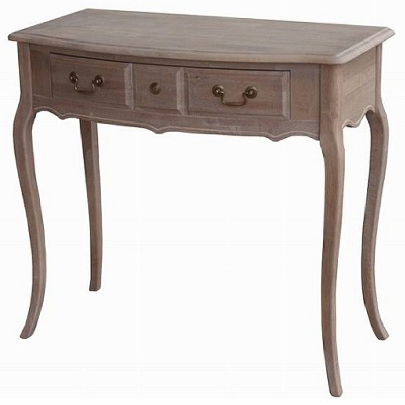 Деревянная консоль с ящиком Margery Wooden Provence Console Table Дуб темный Деревянная консоль с ящиком Margery Wooden Provence Console Table Дуб темный в Брянске | Loft Concept