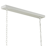 Люстра белая прямоугольная с абажурами в виде цветков тюльпана White Tulips варинант исполнения - 5 | Loft Concept в Брянске