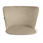 Барный стул со спинкой на 4-х коричневых ножках Бежевый Велюр Ava Charm варинант исполнения - 3 | Loft Concept в Брянске