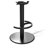 Барный стул вращающийся со спинкой и подлокотниками Douglas Rhombus Черный Велюр варинант исполнения - 4 | Loft Concept в Брянске