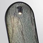 Настенный светильник зеленого цвета с черной рамкой овальной формы с полкой Herbarium  варинант исполнения - 4 | Loft Concept в Брянске