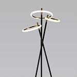 Торшер с 3-мя круглыми светодиодными лампами на черной триноге Underlining варинант исполнения - 2 | Loft Concept в Брянске