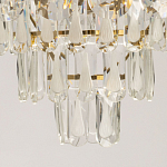 Люстра многоярусная с овальными прозрачными подвесками 36 см Harmonica варинант исполнения - 10 | Loft Concept в Брянске