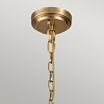 Люстра цвета латунь с 5-ю цилиндрическими плафонами из прозрачного пузырчатого стекла Kichler варинант исполнения - 6 | Loft Concept в Брянске