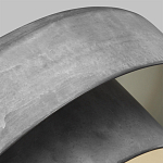 Подвесной светильник с массивным круглым стальным плафоном серого цвета в индустриальном стиле на цепи Feiss варинант исполнения - 3 | Loft Concept в Брянске