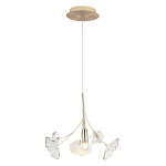 Подвесной светильник с белыми и прозрачными цветочными лепестками Wintery flovers варинант исполнения - 2 | Loft Concept в Брянске