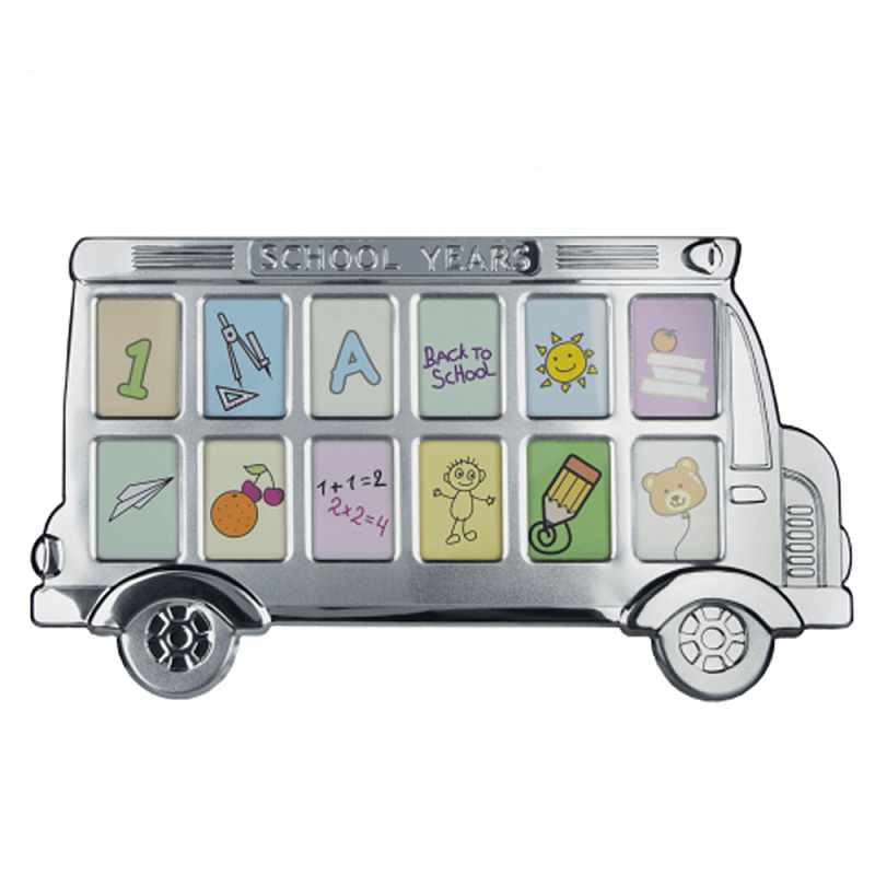 Фоторамка детская Childhood Corner Bus 12 фото Серебристый Фоторамка детская Childhood Corner Bus 12 фото Серебристый в Брянске | Loft Concept