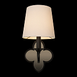 Бра с белым текстильным абажуром и фигурным основанием с зеркальной вставкой Vitorino варинант исполнения - 13 | Loft Concept в Брянске