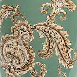 Настольная лампа бирюзовая с цветочным принтом Turquoise Flight варинант исполнения - 6 | Loft Concept в Брянске