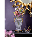 Ваза прозрачная с бронзовыми ручками в виде ангелов Eden Garden варинант исполнения - 3 | Loft Concept в Брянске