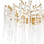 Люстра с хрустальными подвесками Frozen Drops Chandelier Gold 10 варинант исполнения - 3 | Loft Concept в Брянске