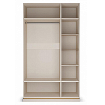 Шкаф трёхдверный с 2-мя зеркальными дверками Satin Furniture варинант исполнения - 2 | Loft Concept в Брянске