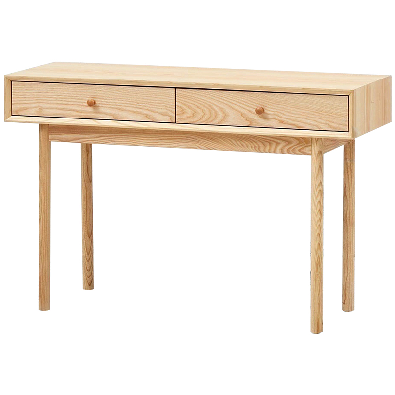 Деревянная консоль с 2-мя ящиками Marleen Wooden Console Древесина в Брянске | Loft Concept 