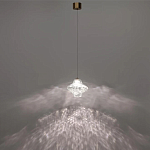 Подвесной светильник с плафоном из фактурного прозрачного стекла Light Ensemble варинант исполнения - 4 | Loft Concept в Брянске