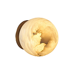 Настенно-потолочный светильник с плафоном в форме шара из алебастра Cryptocrystalline Stone варинант исполнения - 4 | Loft Concept в Брянске