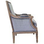 Кресло William Classical Armchair grey velvet варинант исполнения - 1 | Loft Concept в Брянске