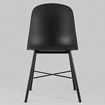 Стул из прочного пластика на металлическом основании Anora Black варинант исполнения - 4 | Loft Concept в Брянске