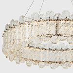 Круглая люстра с декором из рельефного стекла Cassian Relief Glass Chandelier 80 варинант исполнения - 2 | Loft Concept в Брянске