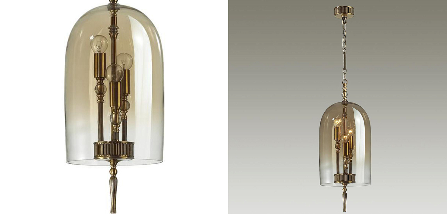 Подвесной светильник Glass Dome Bronze 24 Подвесной светильник Glass Dome Bronze 24 - Loft-Concept в Брянске
