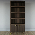 Книжный Стеллаж Elsa Dreams Walnut с задней стенкой варинант исполнения - 5 | Loft Concept в Брянске