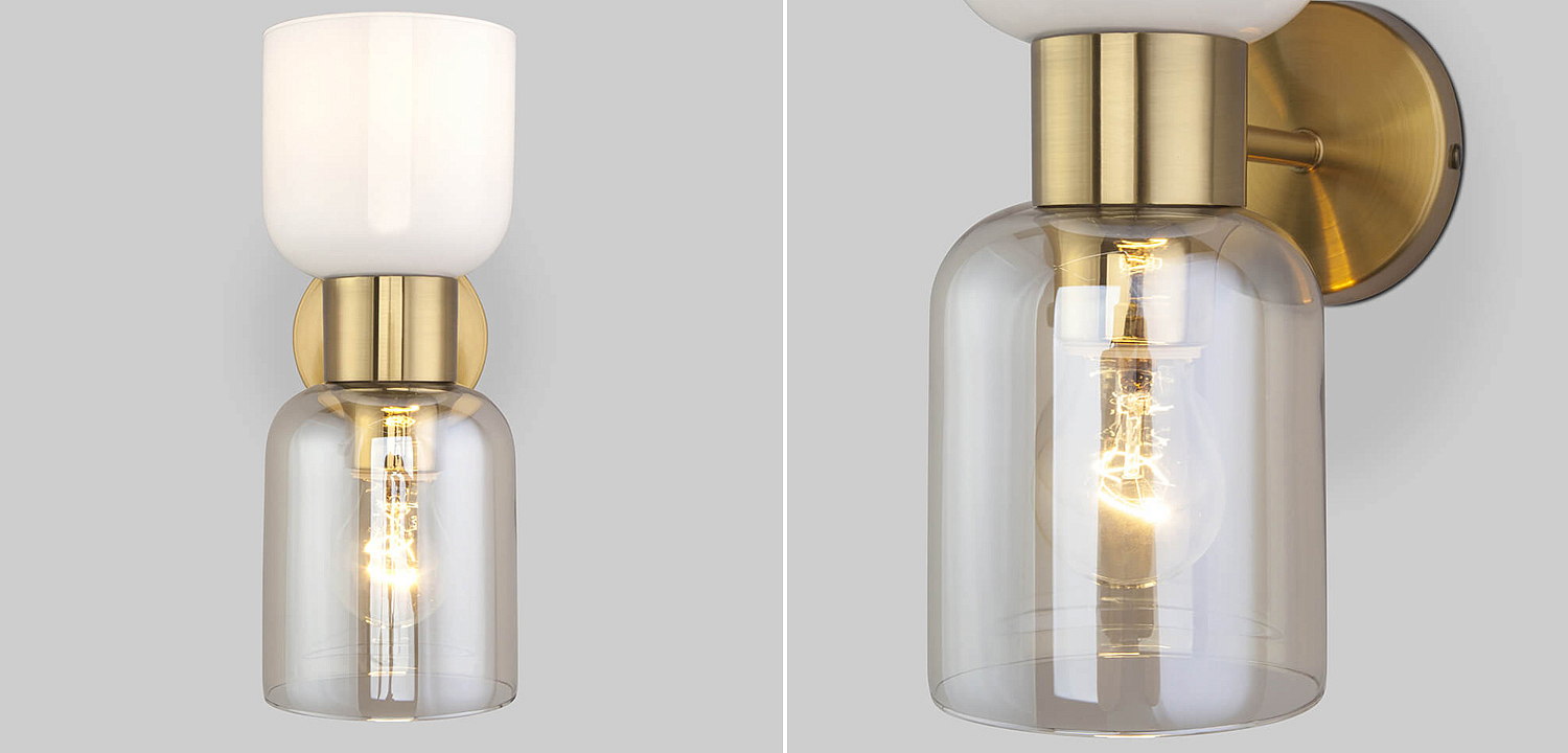 Бра Light maker studio Sconce white and smok brass Бра Light maker studio Sconce white and smok brass - Loft-Concept в Брянске
