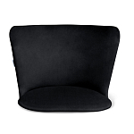 Барный стул со спинкой на 4-х коричневых ножках Черный Велюр Ava Charm варинант исполнения - 3 | Loft Concept в Брянске