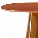 Обеденный стол оранжевый с тонкой столешницей и основанием в виде конуса Viola варинант исполнения - 1 | Loft Concept в Брянске