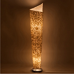 Торшер из перламутра на металлическом каркасе Indonesian Spiral варинант исполнения - 2 | Loft Concept в Брянске